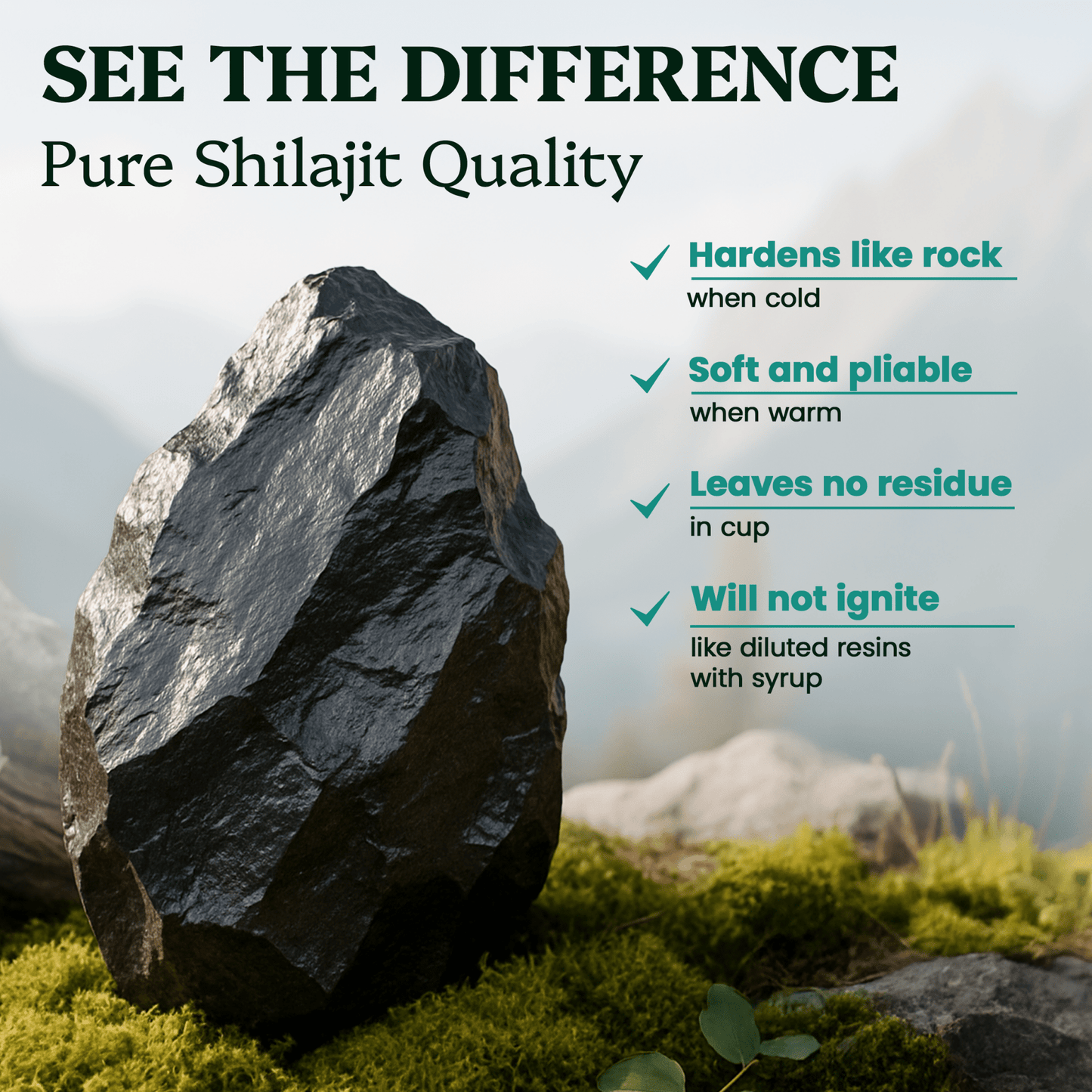 Shilajit Resin - Himalayan Gold Grade (50g)