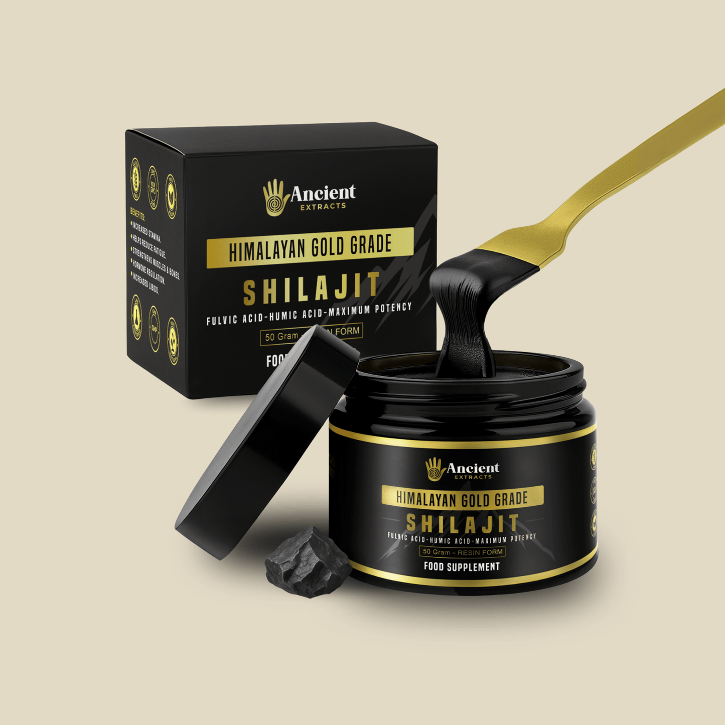 Shilajit Resin - Himalayan Gold Grade (50g)
